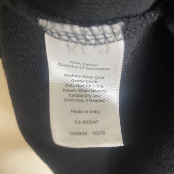 Talbots‎ Midi Shift Dress Woman 2X Black Embroidered Cotton Pockets - Picture 7 of 11